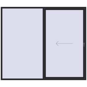 Sliding patio doors 2800x2400 mm KORSA SYNEGO SLIDE BLACK_ULTI-MATT two-sided. View from inside Buy Sliding patio doors 2800x2400 mm KORSA SYNEGO SLIDE BLACK_ULTI-MATT two-sided