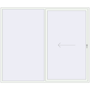 Buy Sliding patio doors 2800x2400 mm KORSA SYNEGO SLIDE BLACK_ULTI-MATT external