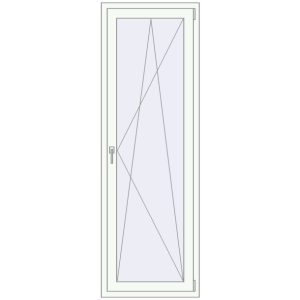 Buy Balcony doors 700x2100 mm KORSA STANDARD (Euro 70) BALKON DOOR