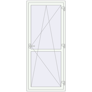 Balcony doors 900x2100 mm KORSA ENERGY-SAVING (SYNEGO MD) BALKON DOOR RAL 9016 Traffic white two-sided. View from inside Buy Balcony doors 900x2100 mm KORSA ENERGY-SAVING (SYNEGO MD) BALKON DOOR RAL 9016 Traffic white two-sided
