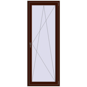 Buy Balcony doors 800x2100 mm KORSA ENERGY-SAVING (SYNEGO MD) BALKON DOOR BLACK_CHERRY two-sided