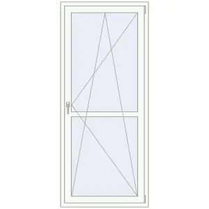 Balcony doors 900x2100 mm KORSA ENERGY-SAVING (SYNEGO MD) BALKON DOOR RAL 9016 Traffic white two-sided. View from inside Buy Balcony doors 900x2100 mm KORSA ENERGY-SAVING (SYNEGO MD) BALKON DOOR RAL 9016 Traffic white two-sided