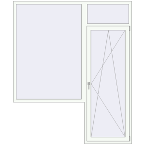 Balcony doors 2000x2400 mm KORSA ENERGY-SAVING (SYNEGO MD) BALKON DOOR RAL 9016 Traffic white two-sided. View from inside Buy Balcony doors 2000x2400 mm KORSA ENERGY-SAVING (SYNEGO MD) BALKON DOOR RAL 9016 Traffic white two-sided