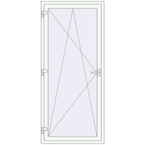 Balcony doors 900x2027 mm KORSA ENERGY-SAVING (SYNEGO MD) BALKON DOOR RAL 9016 Traffic white two-sided. View from inside Buy Balcony doors 900x2027 mm KORSA ENERGY-SAVING (SYNEGO MD) BALKON DOOR RAL 9016 Traffic white two-sided