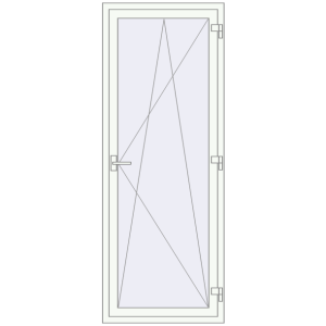 Balcony doors 800x2100 mm KORSA ENERGY-SAVING (SYNEGO MD) BALKON DOOR RAL 9016 Traffic white two-sided. View from inside Buy Balcony doors 800x2100 mm KORSA ENERGY-SAVING (SYNEGO MD) BALKON DOOR RAL 9016 Traffic white two-sided