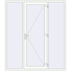 Buy Entrance doors 2000x2300 mm DOOR KORSA ENERGY-SAVING REHAU SYNEGO