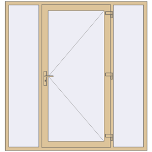 Buy Entrance doors 2000x2100 mm BASE (Т118/60) opens to the outside