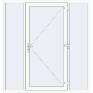 Buy Entrance doors 2000x2100 mm DOOR KORSA BASE REHAU EURO 60