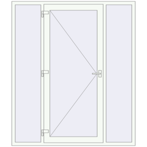 Entrance doors 1800x2100 mm DOOR KORSA OPTIMUM REHAU BRILLANT RAL 9016 Traffic white two-sided. View from inside Buy Entrance doors 1800x2100 mm DOOR KORSA OPTIMUM REHAU BRILLANT RAL 9016 Traffic white two-sided