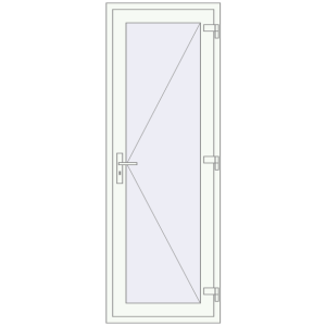 Entrance doors 800x2100 mm DOOR KORSA OPTIMUM REHAU BRILLANT RAL 9016 Traffic white two-sided. View from inside Buy Entrance doors 800x2100 mm DOOR KORSA OPTIMUM REHAU BRILLANT RAL 9016 Traffic white two-sided