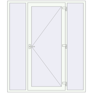 Entrance doors 1800x2100 mm DOOR KORSA OPTIMUM REHAU BRILLANT RAL 9016 Traffic white two-sided. View from inside Buy Entrance doors 1800x2100 mm DOOR KORSA OPTIMUM REHAU BRILLANT RAL 9016 Traffic white two-sided