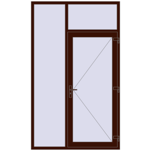 Entrance doors 1500x2500 mm DOOR KORSA BASE REHAU EURO 60 BLACK_CHERRY two-sided. View from inside Buy Entrance doors 1500x2500 mm DOOR KORSA BASE REHAU EURO 60 BLACK_CHERRY two-sided