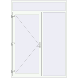 Buy Entrance doors 1800x2480 mm DOOR KORSA ENERGY-SAVING REHAU SYNEGO