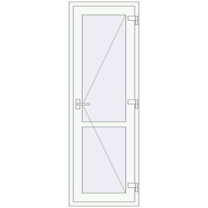 Buy Internal doors 700x2050 mm INTERIOR door (Т94/60) opens to the outside RAL 9016 Traffic white two-sided
