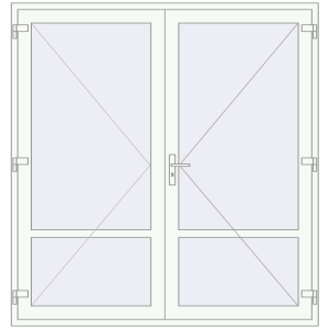 Buy Internal doors 2000x2100 mm INTERIOR door (Т94/60) opens to the outside