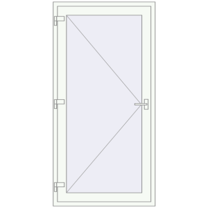 Buy Internal doors 1000x2030 mm INTERIOR door (Т94/60) opens to the outside BASALT_GREY external
