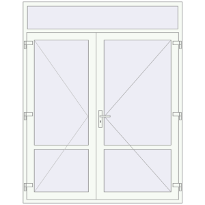 Internal doors 1850x2340 mm INTERIOR door (Z74/60) opens inside RAL 9016 Traffic white two-sided. View from inside Buy Internal doors 1850x2340 mm INTERIOR door (Z74/60) opens inside RAL 9016 Traffic white two-sided