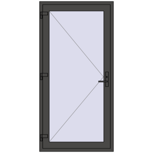 Internal doors 1000x2030 mm INTERIOR door (Т94/60) opens to the outside BASALT_GREY two-sided. View from inside Buy Internal doors 1000x2030 mm INTERIOR door (Т94/60) opens to the outside BASALT_GREY two-sided