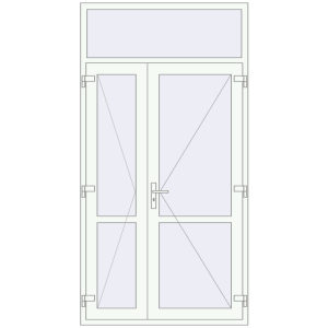 Buy Internal doors 1300x2500 mm INTERIOR door (Z74/60) opens  inside RAL 9016 Traffic white two-sided