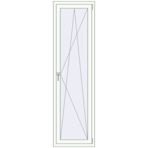 Buy Tilt-and-Turn 600x2100 mm KORSA ENERGY-SAVING (SYNEGO MD) RAL 9016 Traffic white two-sided