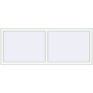 Buy Tilt-and-Turn 1842x724 mm KORSA ENERGY-SAVING (SYNEGO MD) RAL 9016 Traffic white two-sided