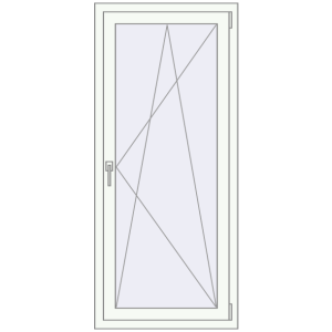 Buy Tilt-and-Turn 745x1600 mm KORSA BRILLANT RAL 9016 Traffic white two-sided