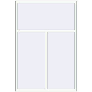 Buy Tilt-and-Turn 1377x2032 mm KORSA ENERGY-SAVING (SYNEGO MD) RAL 9016 Traffic white two-sided