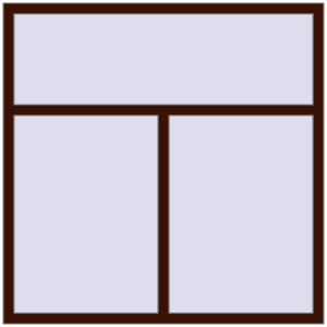 Buy Tilt-and-Turn 1500x1500 mm KORSA BRILLANT BLACK_CHERRY two-sided