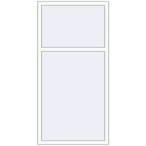 Tilt-and-Turn 900x1800 mm KORSA BRILLANT RAL 9016 Traffic white two-sided. View from inside Buy Tilt-and-Turn 900x1800 mm KORSA BRILLANT RAL 9016 Traffic white two-sided