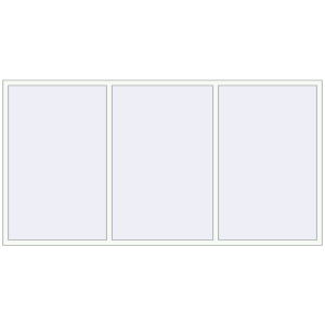 Buy Tilt-and-Turn 3000x1550 mm KORSA STANDARD (Euro 70) RAL 9016 Traffic white two-sided