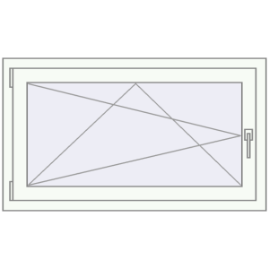 Buy Tilt-and-Turn 1090x630 mm KORSA BASE (Euro-Design 60) ANTHRACITE_GREY_STRUKTURAL external