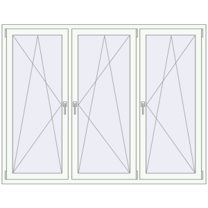 Tilt-and-Turn 1920x1500 mm KORSA ENERGY-SAVING (SYNEGO MD) RAL 9016 Traffic white two-sided. View from inside Buy Tilt-and-Turn 1920x1500 mm KORSA ENERGY-SAVING (SYNEGO MD) RAL 9016 Traffic white two-sided
