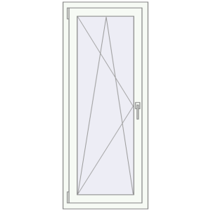 Buy Tilt-and-Turn 620x1480 mm KORSA STANDARD (Euro 70) RAL 9016 Traffic white two-sided