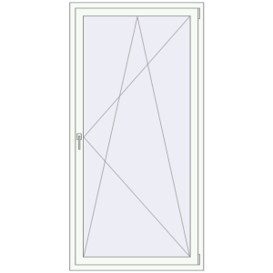 Buy Tilt-and-Turn 960x1990 mm KORSA BRILLANT RAL 9016 Traffic white two-sided