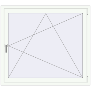 Buy Tilt-and-Turn 1225x1090 mm KORSA ENERGY-SAVING (SYNEGO MD) RAL 9016 Traffic white two-sided