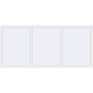 Buy Tilt-and-Turn 3000x1360 mm KORSA STANDARD (Euro 70) RAL 9016 Traffic white two-sided