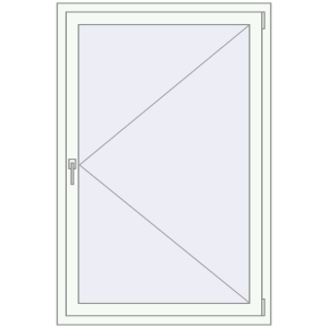 Tilt-and-Turn 1000x1500 mm KORSA Altest Pony 375 RAL 9016 Traffic white two-sided. View from inside Buy Tilt-and-Turn 1000x1500 mm KORSA Altest Pony 375 RAL 9016 Traffic white two-sided