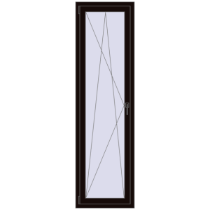 Buy Tilt-and-Turn 600x2100 mm KORSA ENERGY-SAVING (SYNEGO MD) BLACK_BROWN two-sided