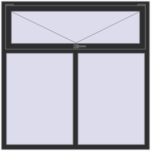 Buy Tilt-and-Turn 1500x1500 mm KORSA BRILLANT ANTHRACITE_GREY_GLATT two-sided