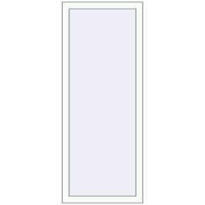 Buy Tilt-and-Turn 615x1530 mm KORSA BRILLANT RAL 9016 Traffic white two-sided