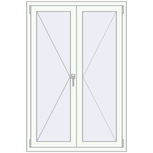 Buy Tilt-and-Turn 1000x1500 mm KORSA Altest Pony 375 RAL 9016 Traffic white two-sided