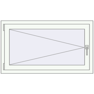 Buy Tilt-and-Turn 1100x630 mm KORSA BASE (Euro-Design 60) RAL 9016 Traffic white two-sided
