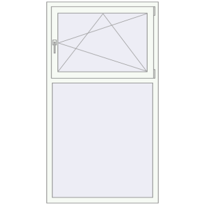 Buy Tilt-and-Turn 1000x1800 mm KORSA ENERGY-SAVING (SYNEGO MD) RAL 9016 Traffic white two-sided