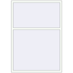 Buy Tilt-and-Turn 1300x1840 mm KORSA STANDARD (Euro 70) RAL 9016 Traffic white two-sided