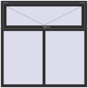 Buy Tilt-and-Turn 1550x1550 mm KORSA BRILLANT ANTHRACITE_GREY_GLATT two-sided