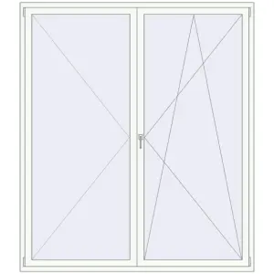 Buy Tilt-and-Turn 2000x2300 mm KORSA STANDARD (Euro 70) BASALT_GREY external