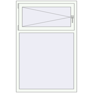 Tilt-and-Turn 1000x1500 mm KORSA BASE (Euro-Design 60) RAL 9016 Traffic white two-sided. View from inside Buy Tilt-and-Turn 1000x1500 mm KORSA BASE (Euro-Design 60) RAL 9016 Traffic white two-sided