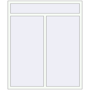 Buy Tilt-and-Turn 1400x1660 mm KORSA STANDARD (Euro 70) RAL 9016 Traffic white two-sided