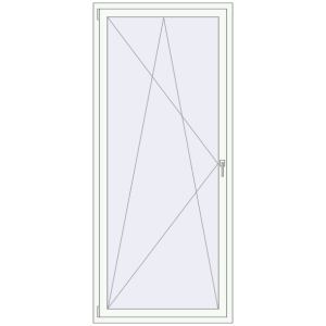 Buy Tilt-and-Turn 1000x2300 mm KORSA BRILLANT RAL 9016 Traffic white two-sided