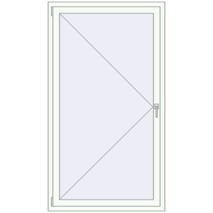 Buy Tilt-and-Turn 1028x1841 mm KORSA ENERGY-SAVING (SYNEGO MD) RAL 9016 Traffic white two-sided